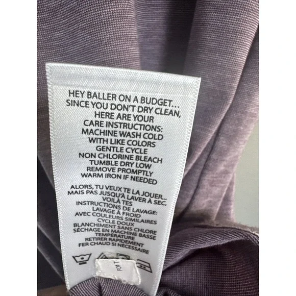 Travis Mathew Men's V-Neck T-shirt Small Heathered Mauve/Maroon Golf Lightweight - Picture 5 of 6